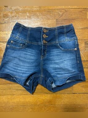 Arizona High-Waist Blue Denim Women’s Shorts